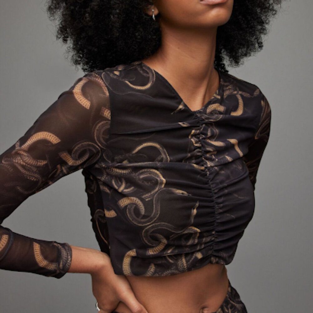 All Saints Tessia Tempest Crop Top